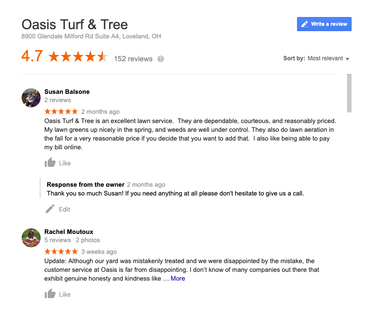 Cincinnati Lawn Services vs. Oasis Turf & Tree Who's the Best?